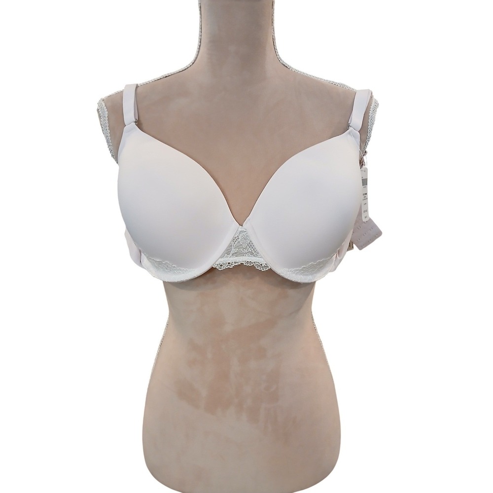 Soma Coverage Lace Trim Bra Lilac Whimsy Size 34DD